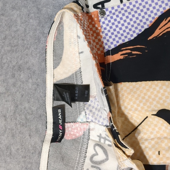 DKNY vintage 90's Pop Art Pants Roy Lichtenstein Juniors size 5 - Picture 11 of 15